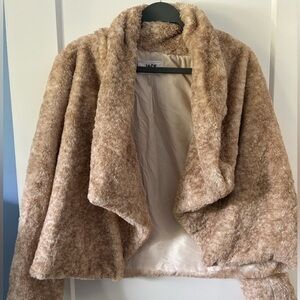Cozy Tan Faux Fur Jacket
